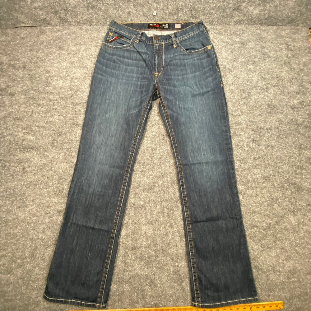 Ariat M4 Relaxed Boot FR Work Pant Mens 34x36 Dark Wash Flame Resistant Jeans